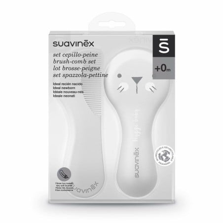 Ensemble de peignes/brosses Suavinex Blanc (2 Pièces)