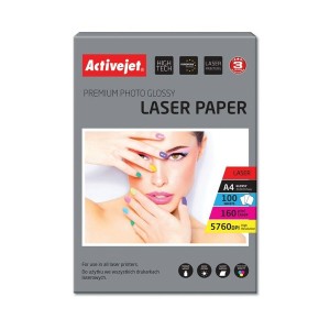 Papier Photo Glacé Activejet AP4-160G100L A4 100 Volets 21 x 29,7 cm