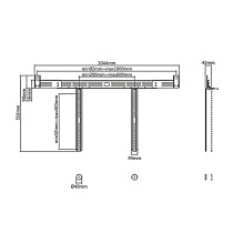 Support de TV MacLean MC-843 10 kg