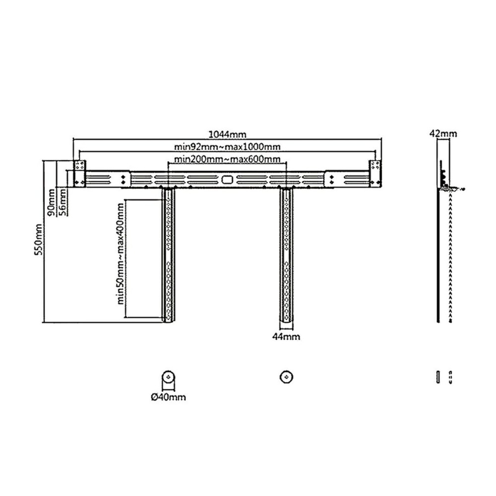 Support de TV MacLean MC-843 10 kg