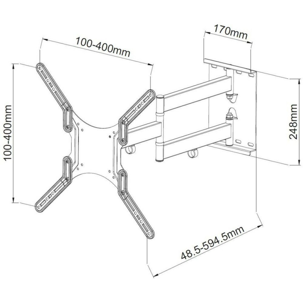 Wall Bracket Techly ICA-PLB 136M 55" 23"