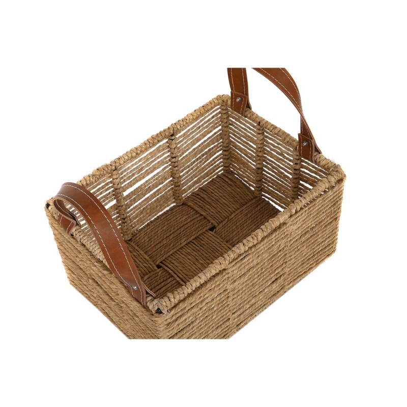 Basket set DKD Home Decor Metal Rope Boho (36 x 27 x 33 cm) (36 x 27 x 20 cm)