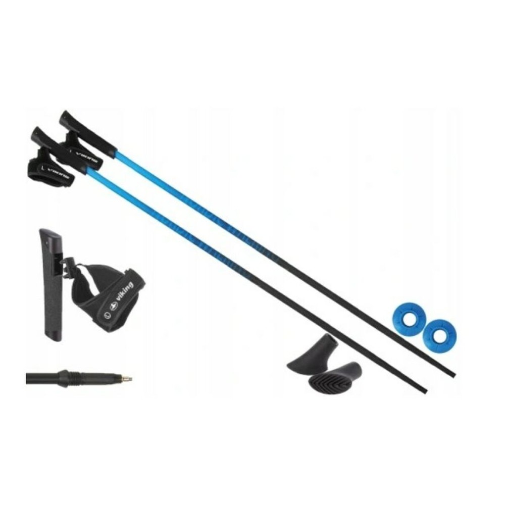 Trekking Stick Viking Pro-Trainer Blue Black 115 cm (2 Units)