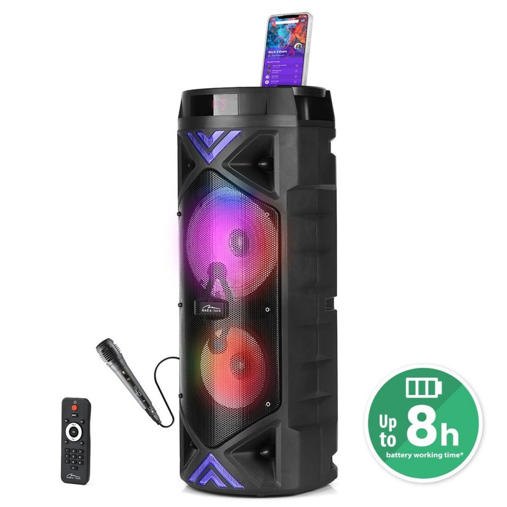 Haut-parleurs bluetooth portables Media Tech MT3182 Noir 50 W
