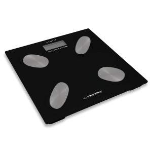 Digitale Personenwaage Esperanza EBS022K Schwarz Gehärtetes Glas