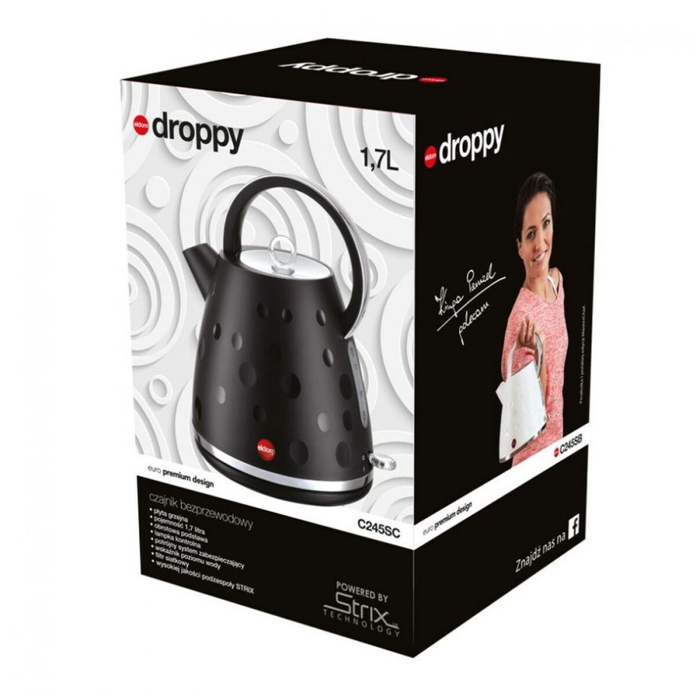 Kettle Eldom C245SC Black Plastic 2000 W 1,7 L