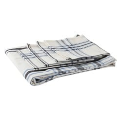 Nappe et serviettes de table DKD Home Decor 250 x 150 x 0,5 cm Beige Bleu