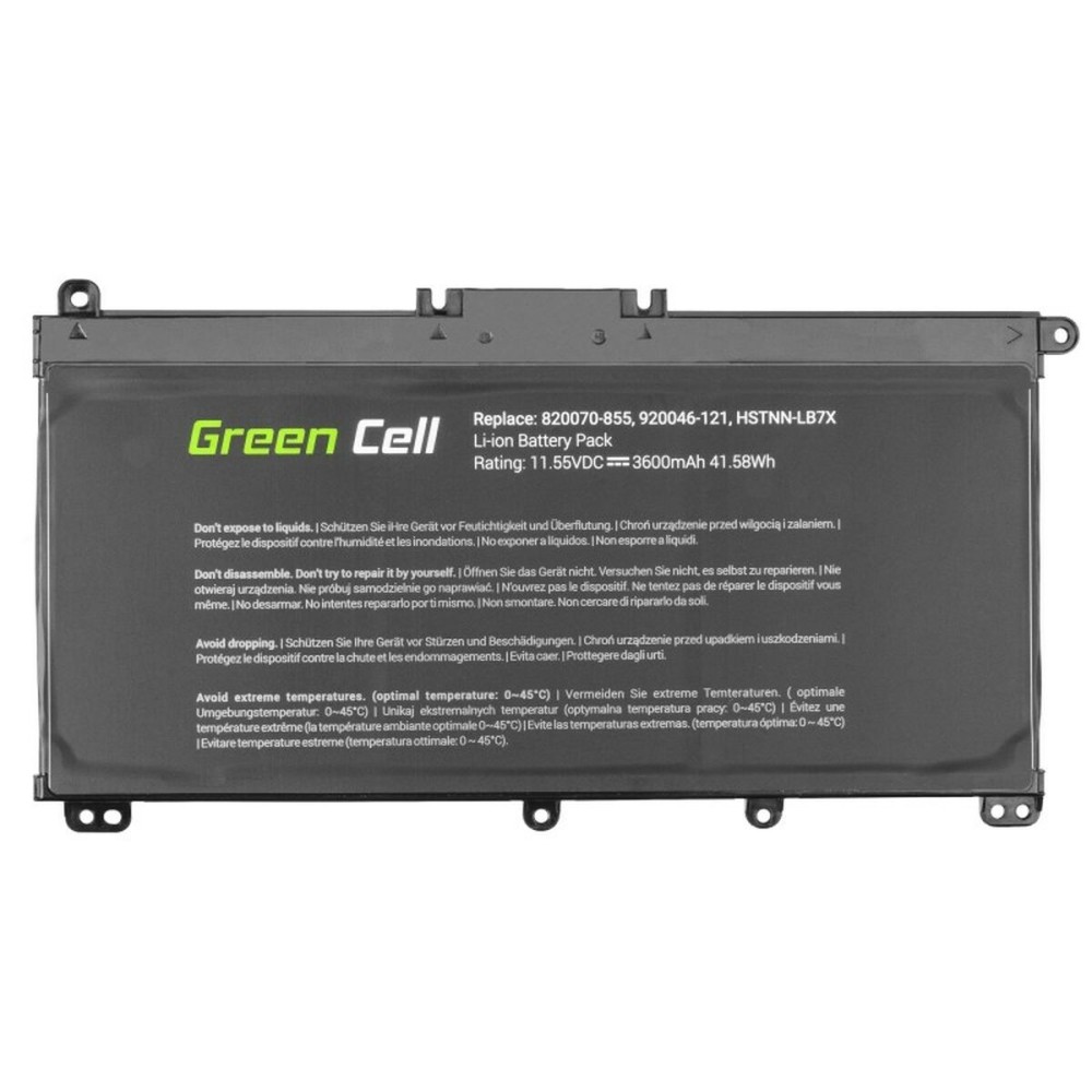 Batterie pour Ordinateur Portable Green Cell HP145 Noir 3600 mAh