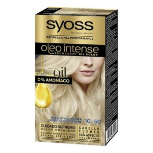 Teinture permanente Syoss Olio Intense Sans ammoniaque Nº 10,50 Blond Clair Cendré