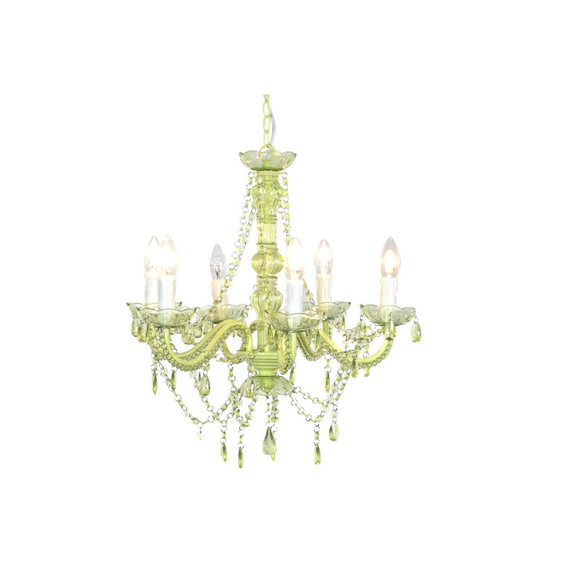 Ceiling Light DKD Home Decor Metal Green Acrylic 25 W (51 x 51 x 100 cm)