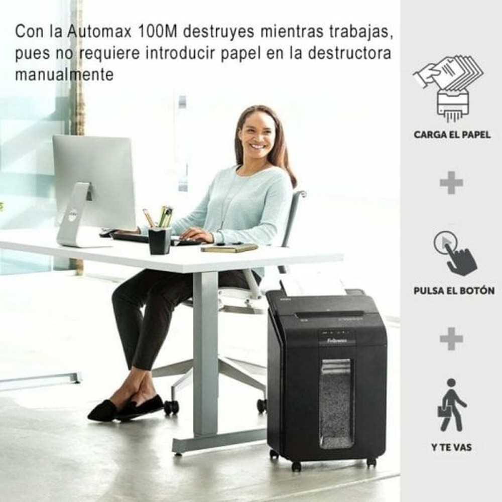 Mikroschnitt-Aktenvernichter Fellowes AutoMax 100M 23 L
