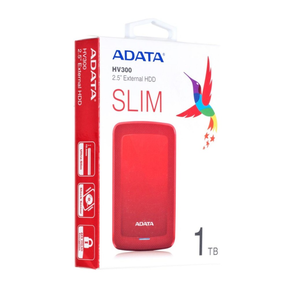 Externe Festplatte Adata HV300 Rot 1 TB HDD