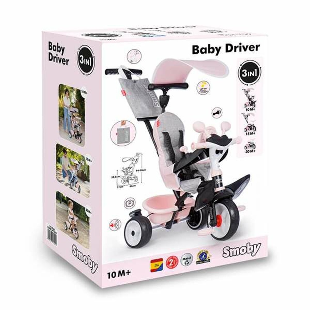 Tricycle Smoby Baby Driver Confort Metallic