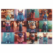 Puzzle Educa 20219 Fashion Animals 200 Pièces