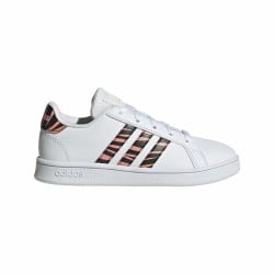 Chaussures de Sport pour Enfants Adidas Grand Court Print Blanc