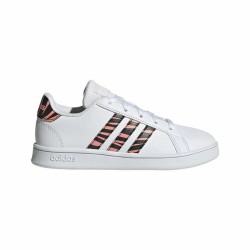 Kinder Sportschuhe Adidas Grand Court Print Weiß