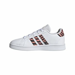 Chaussures de Sport pour Enfants Adidas Grand Court Print Blanc