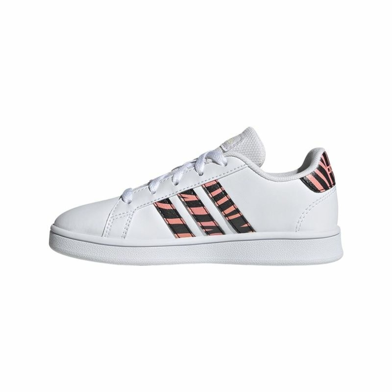 Chaussures de Sport pour Enfants Adidas Grand Court Print Blanc