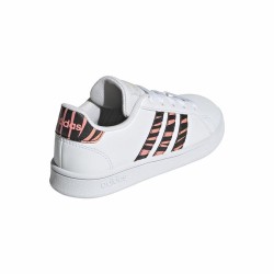 Chaussures de Sport pour Enfants Adidas Grand Court Print Blanc