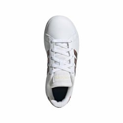 Chaussures de Sport pour Enfants Adidas Grand Court Print Blanc