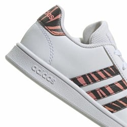 Kinder Sportschuhe Adidas Grand Court Print Weiß