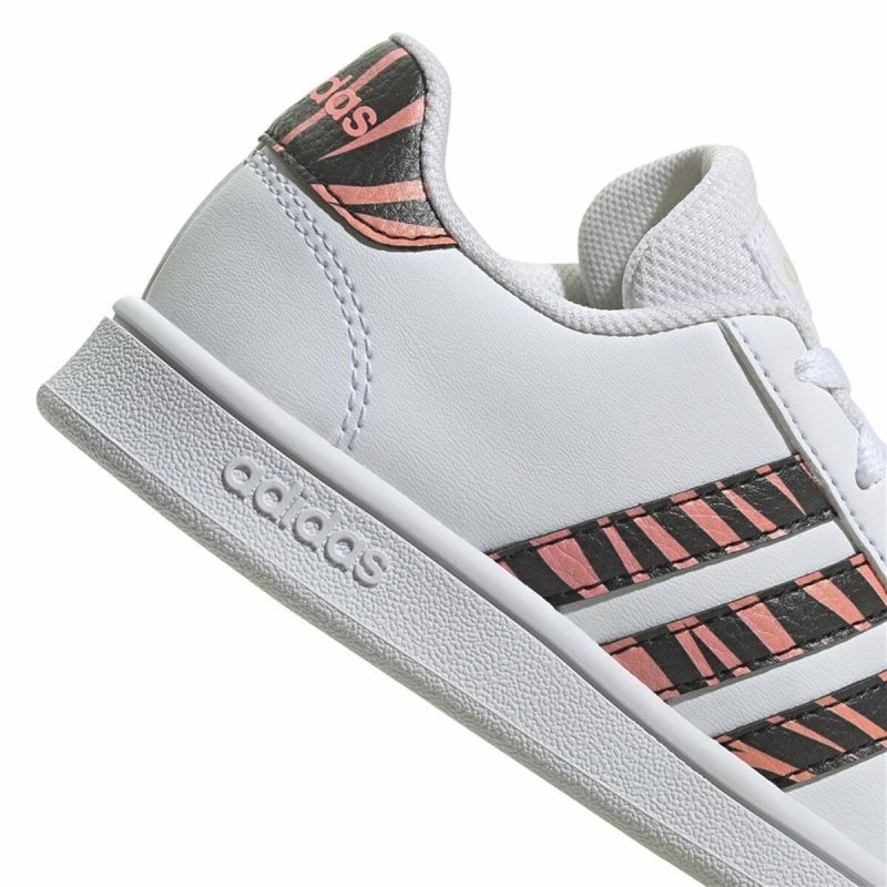 Chaussures de Sport pour Enfants Adidas Grand Court Print Blanc