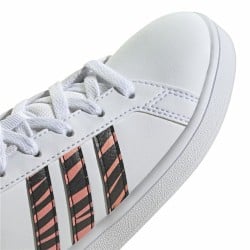 Kinder Sportschuhe Adidas Grand Court Print Weiß