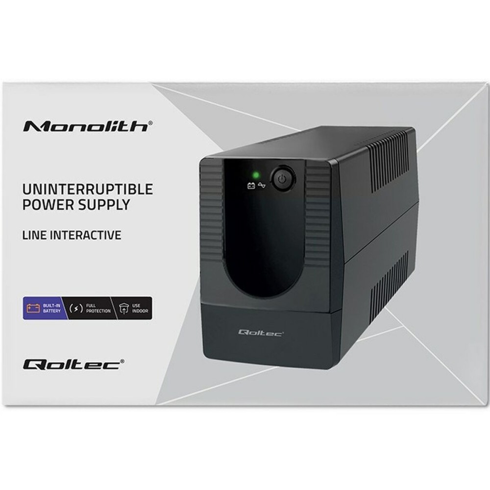 Uninterruptible Power Supply System Interactive UPS Qoltec 53773 480 W