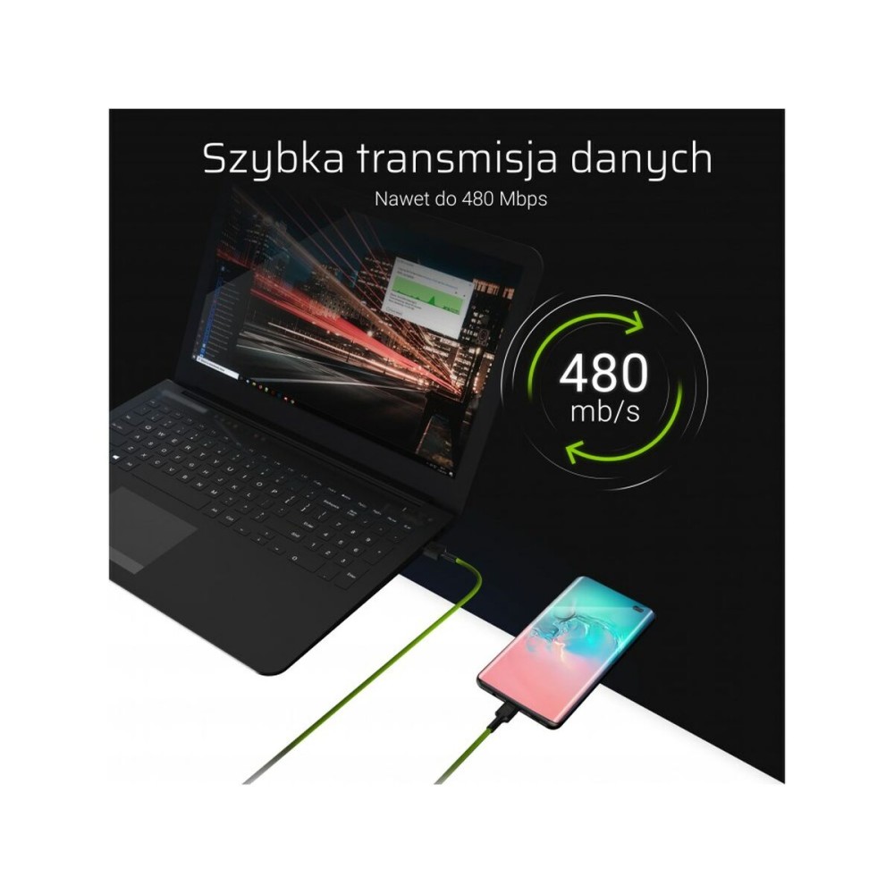 Lightning Cable Green Cell KABGCSET05