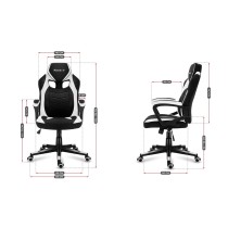 Gaming-Stuhl Huzaro HZ-Force 2.5 White Mesh Weiß Schwarz