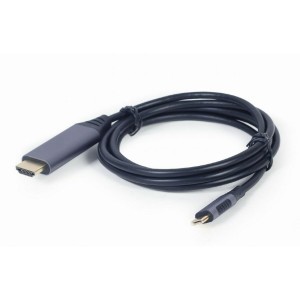 Câble USB-C vers HDMI GEMBIRD CC-USB3C-HDMI-01-6 Noir Gris 1,8 m