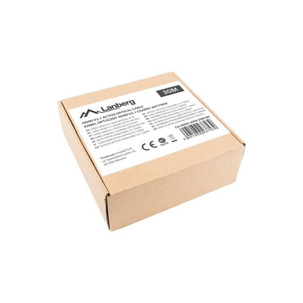 Câble HDMI Lanberg CA-HDMI-30FB-0300-BK 30 m