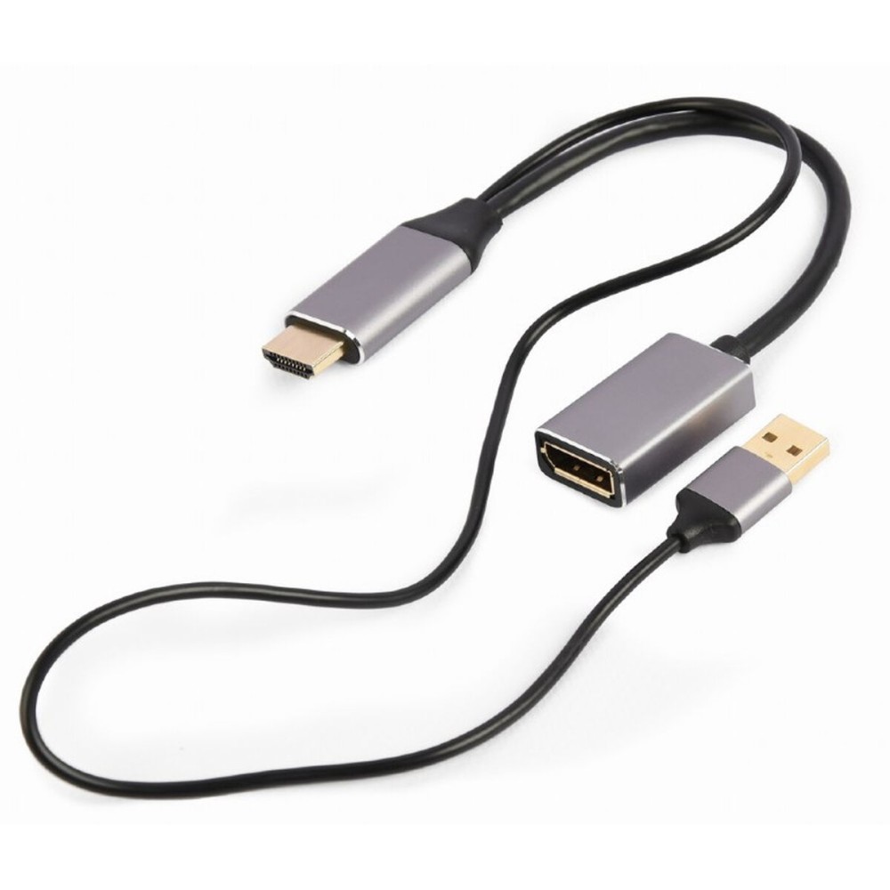 Adaptateur DisplayPort vers HDMI GEMBIRD A-HDMIM-DPF-02 Noir 4K Ultra HD (1 Unité)