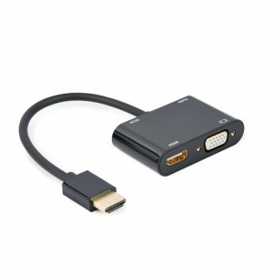 Adaptateur HDMI vers VGA GEMBIRD A-HDMIM-HDMIFVGAF-01 (1 Unité)