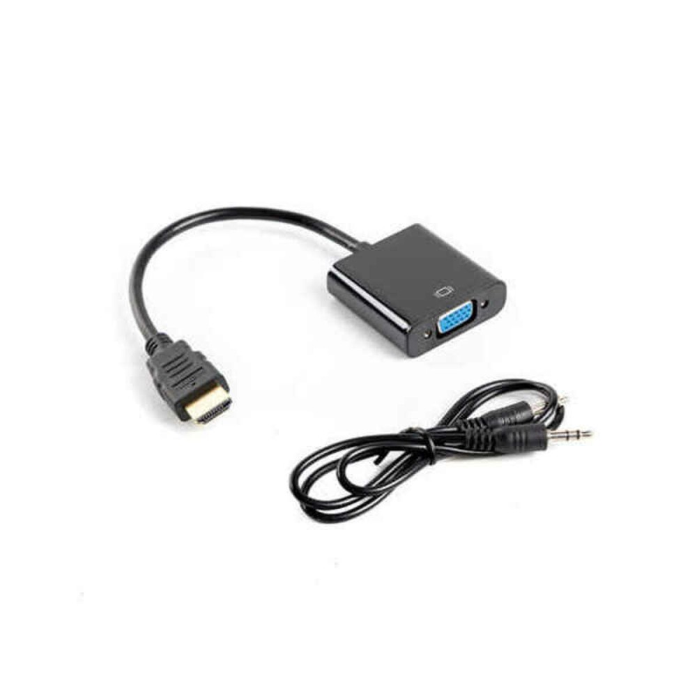 Adaptateur HDMI vers VGA Lanberg AD-0017-BK Noir 20 cm
