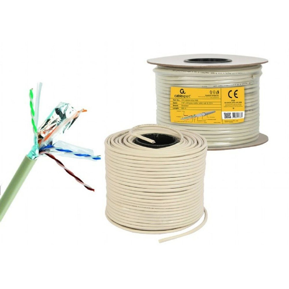 Câble Réseau Rigide UTP 6ème Catégorie GEMBIRD FPC-6004-SOL Gris 305 m 100 m