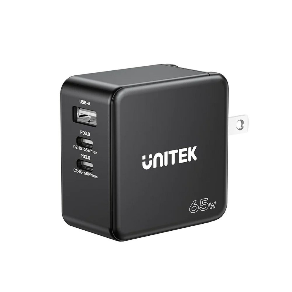 Chargeur mural Unitek P1117B Noir 65 W (1 Unité)