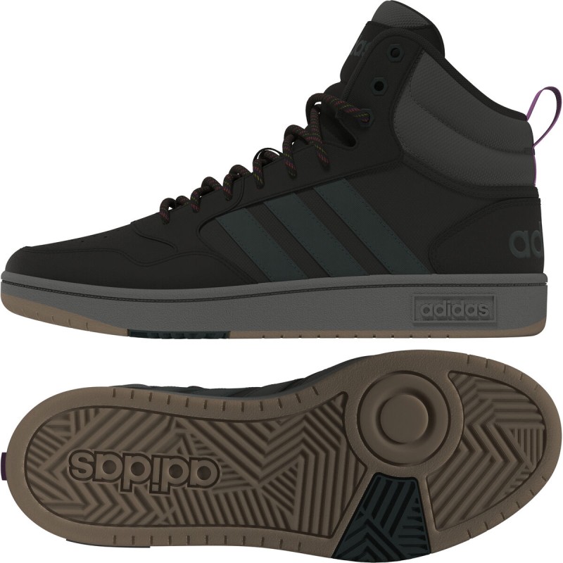 Casual Damenturnschuh HOOPS 3.0 MID Adidas GZ6681 Schwarz