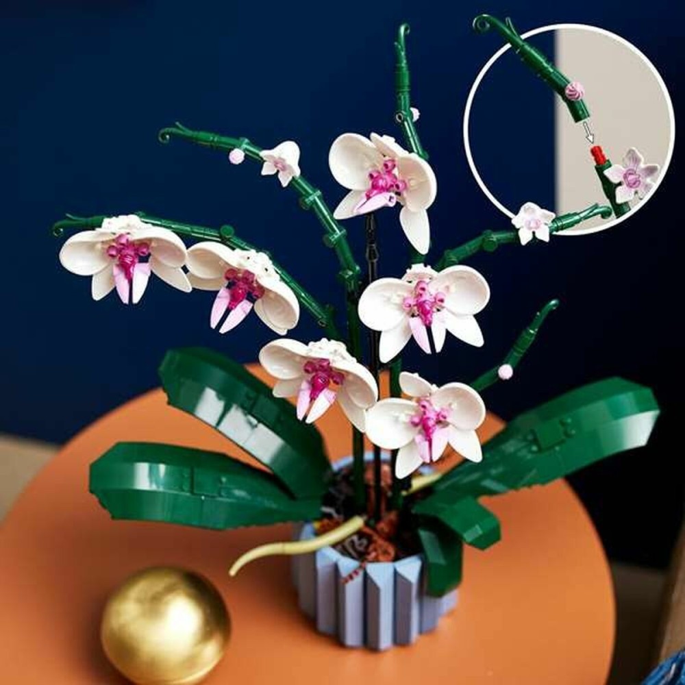 Construction set Lego 10311 ORQUÍDEA Blue Multicolour 608 Pieces