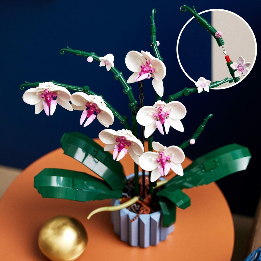 Construction set Lego 10311 ORQUÍDEA Blue Multicolour 608 Pieces