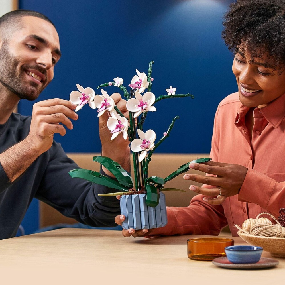 Konstruktionsspiel Lego 10311 ORQUÍDEA Blau Bunt 608 Stücke