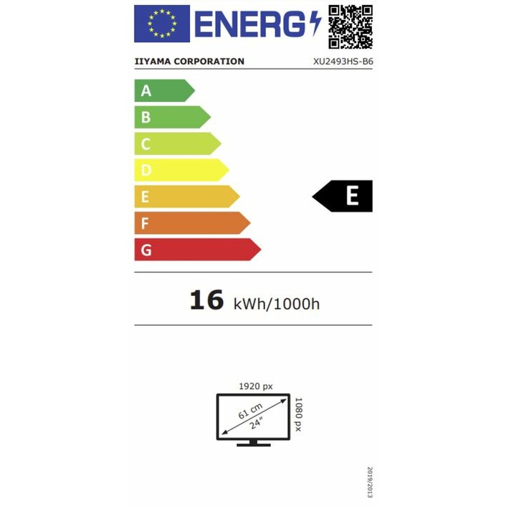 Écran Iiyama XUB2493HS-B6 Full HD 23,8"