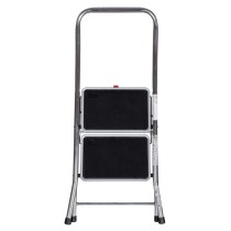 2-step folding ladder Krause 130860 Grey Silver Black/Blue Aluminium