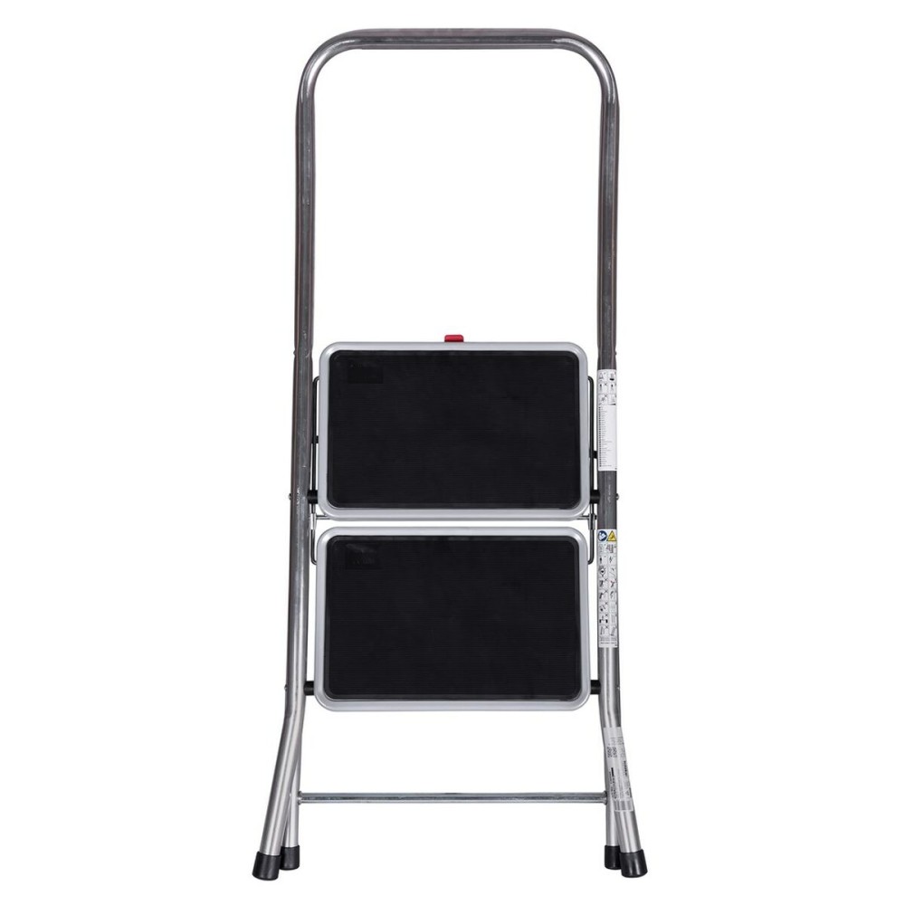 2-step folding ladder Krause 130860 Grey Silver Black/Blue Aluminium