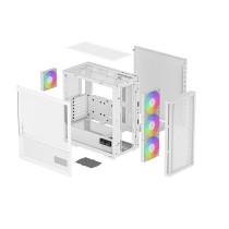 Boîtier ATX semi-tour DEEPCOOL CH560 DIGITAL WH Blanc Multicouleur