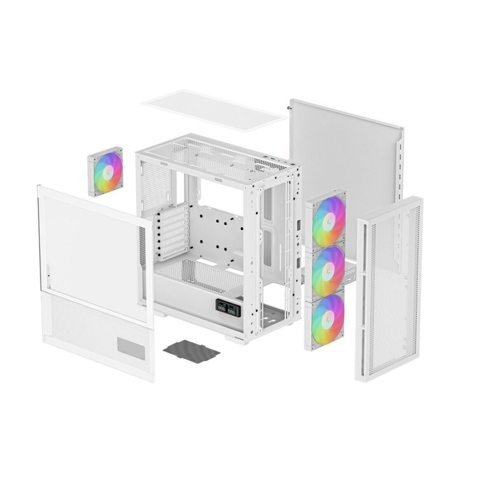 Boîtier ATX semi-tour DEEPCOOL CH560 DIGITAL WH Blanc Multicouleur