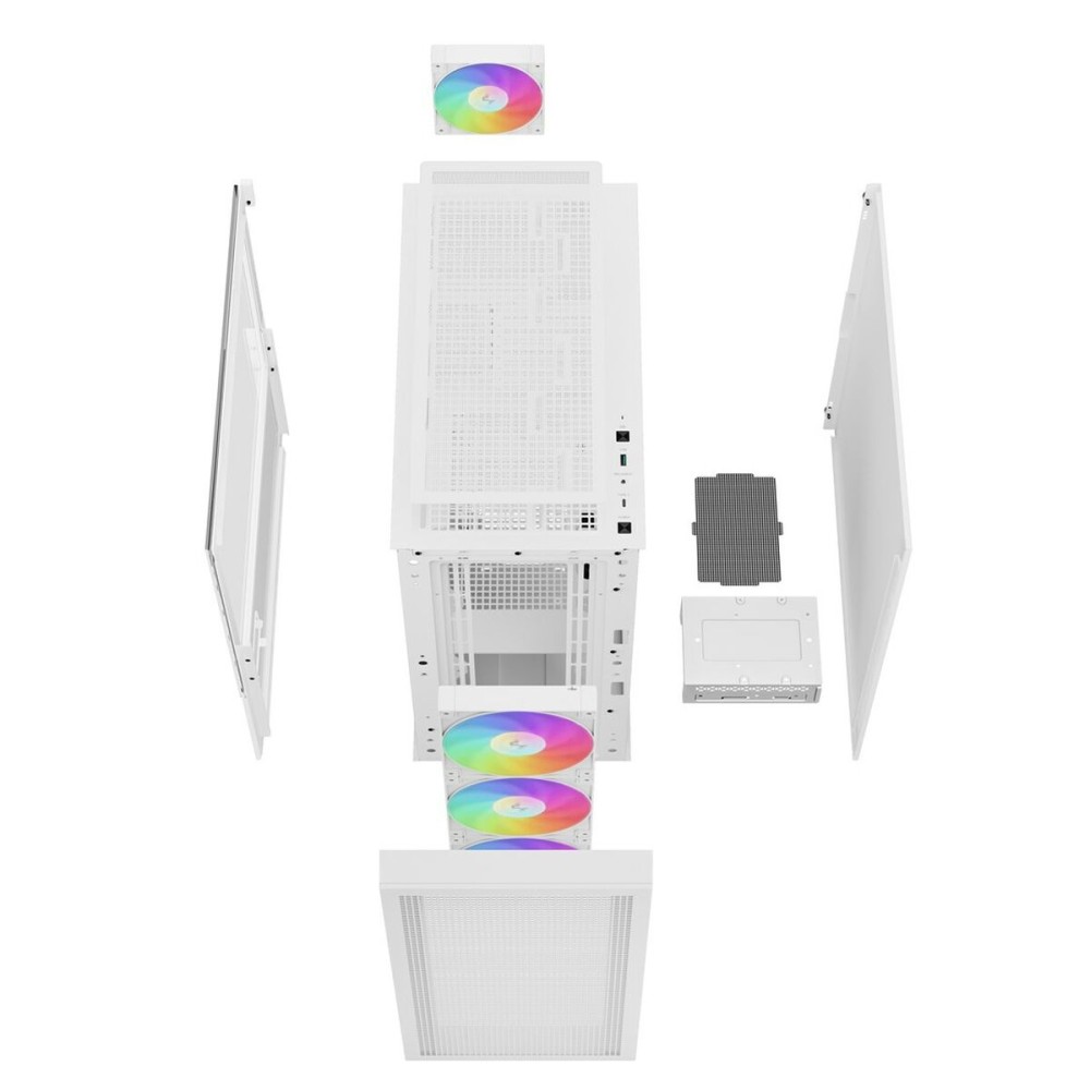 Boîtier ATX semi-tour DEEPCOOL CH560 DIGITAL WH Blanc Multicouleur