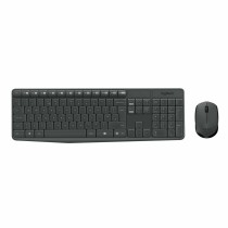 Keyboard and Wireless Mouse Logitech MK235 Black Grey QWERTY Qwerty US