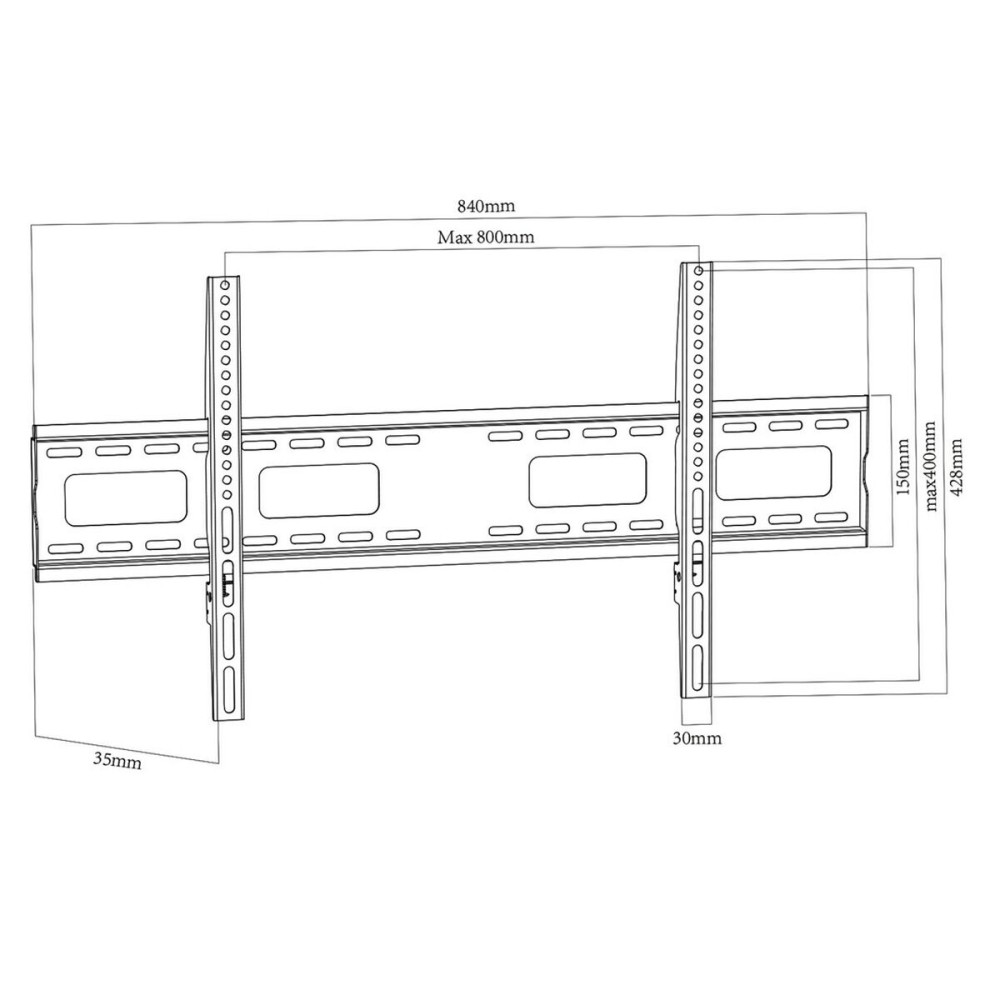 Support de TV MacLean MC-420 43" 120 kg