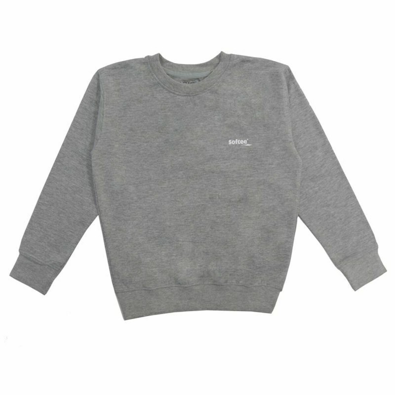 Jungen Sweater ohne Kapuze Softee Basic Grau